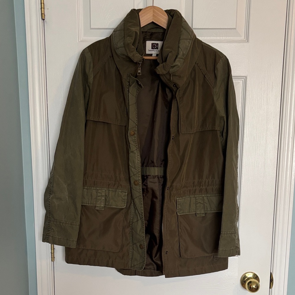 Laundry by Design khaki cargo jacket